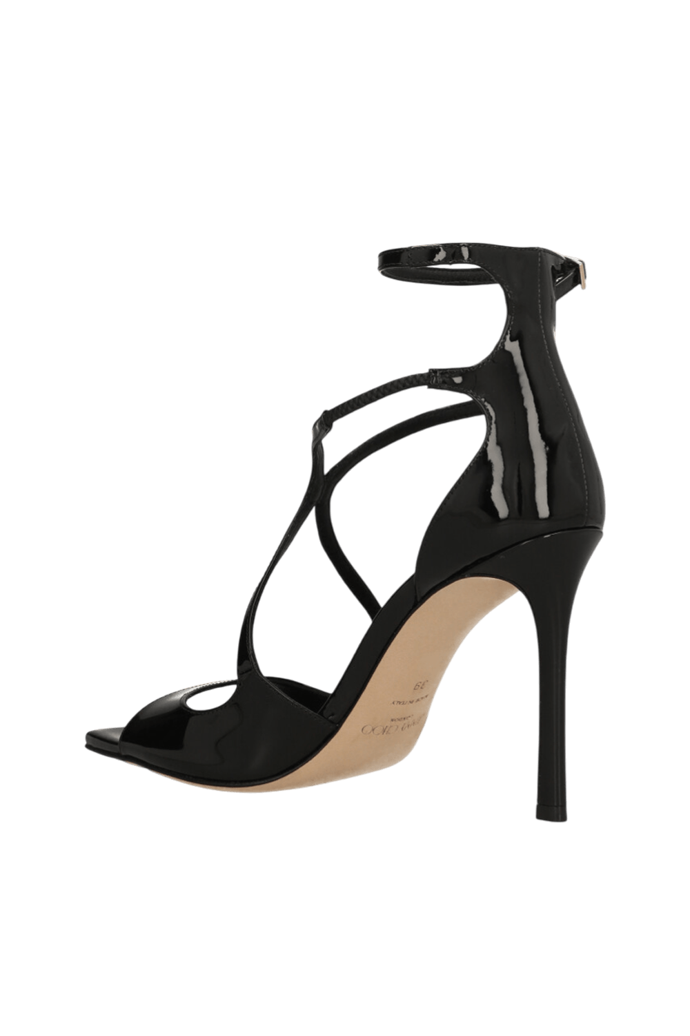 תמונה אחורית של סנדלי עקב אזיה