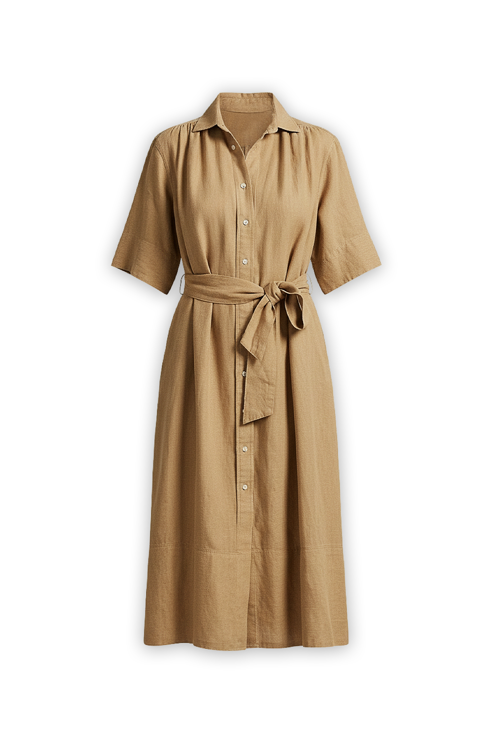 תמונה קידמית של שמלת כפתורים