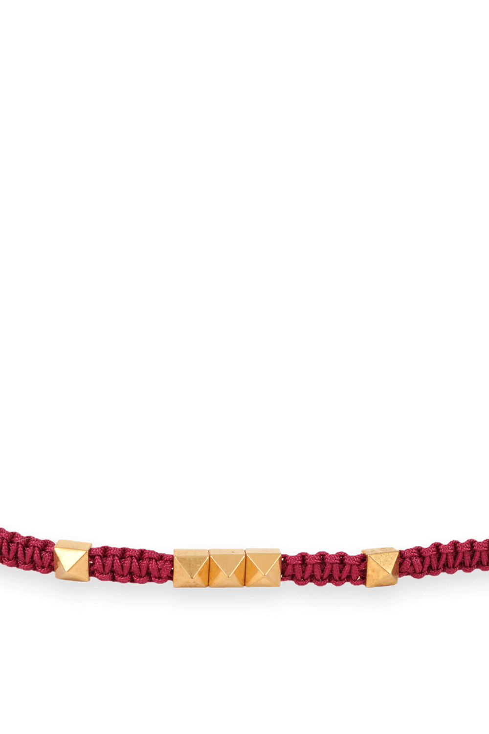 תמונת פנים של Pyrmid Bracelet in Red and Gold
