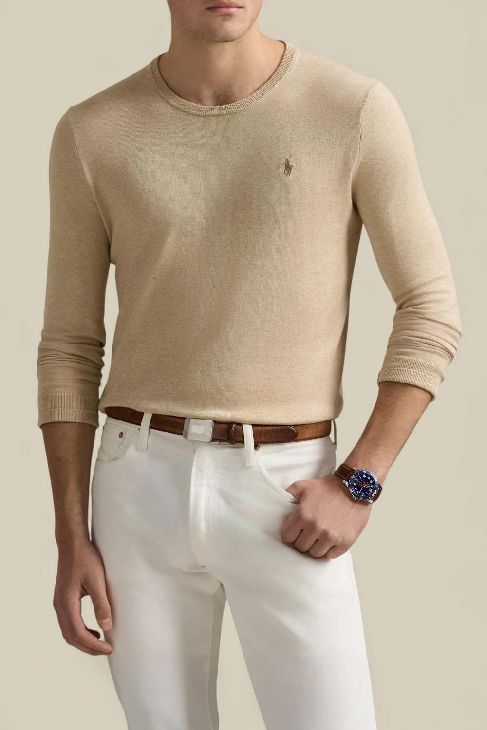 תמונת דוגמן קידמית של סריג כותנה