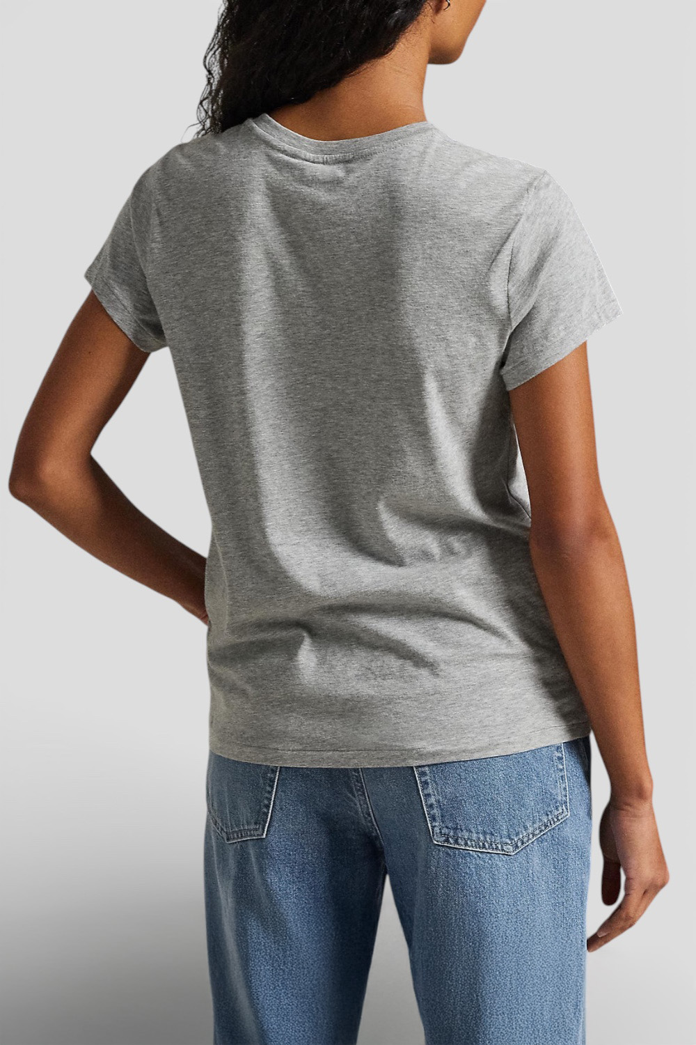 תמונת דוגמן אחורית של חולצת טי