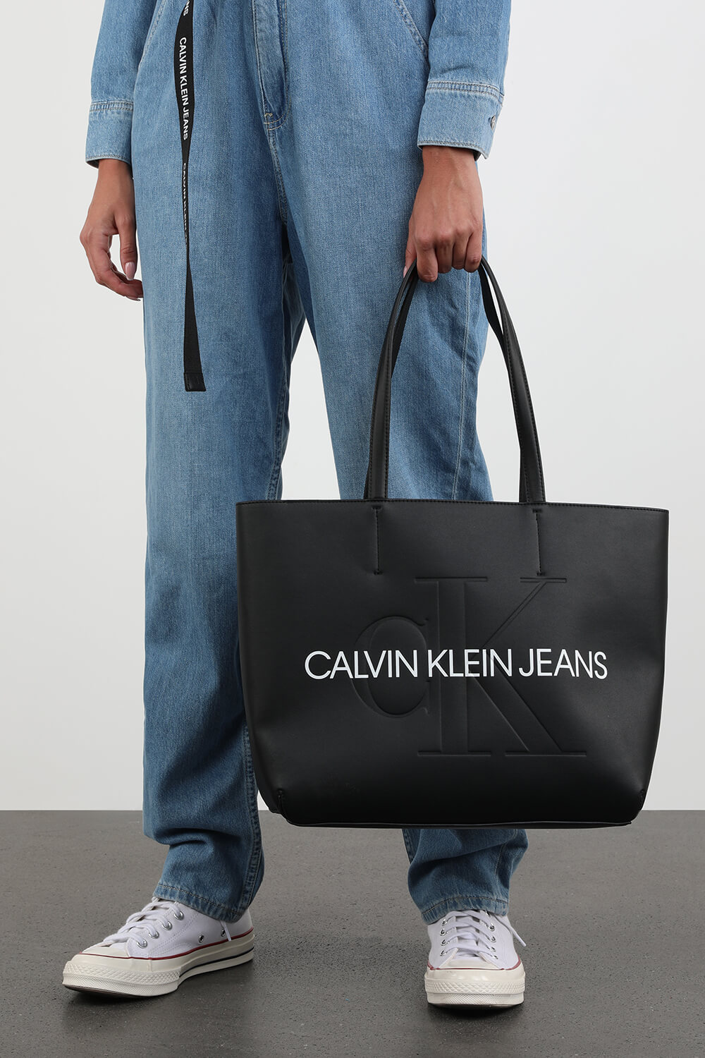 leather shopper tote