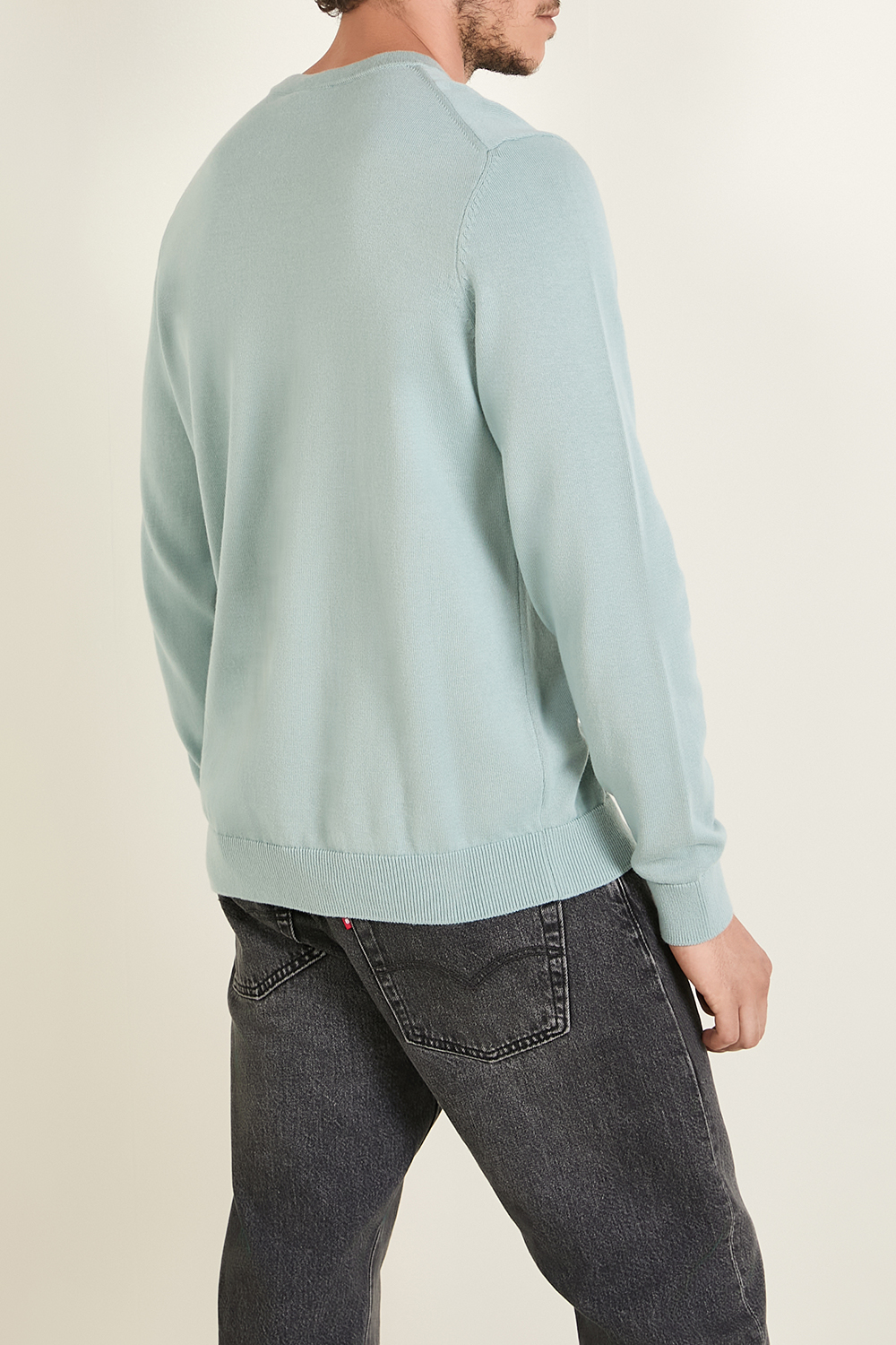 תמונת דוגמן אחורית של סריג כותנה