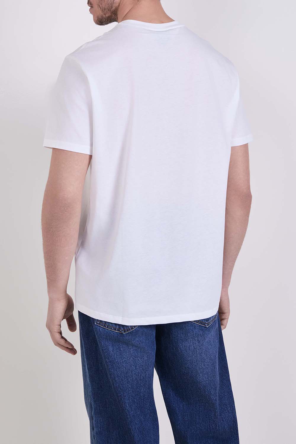 תמונת דוגמן אחורית של חולצת טי