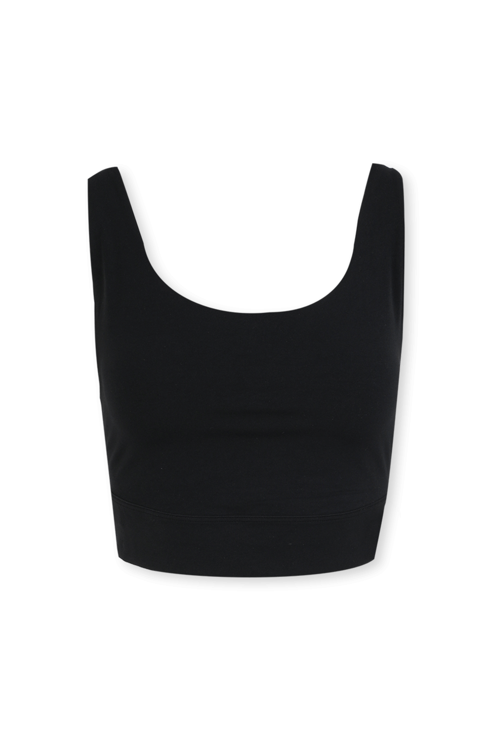 תמונה קידמית של Nike Yoga Luxe Cropped Top in Black