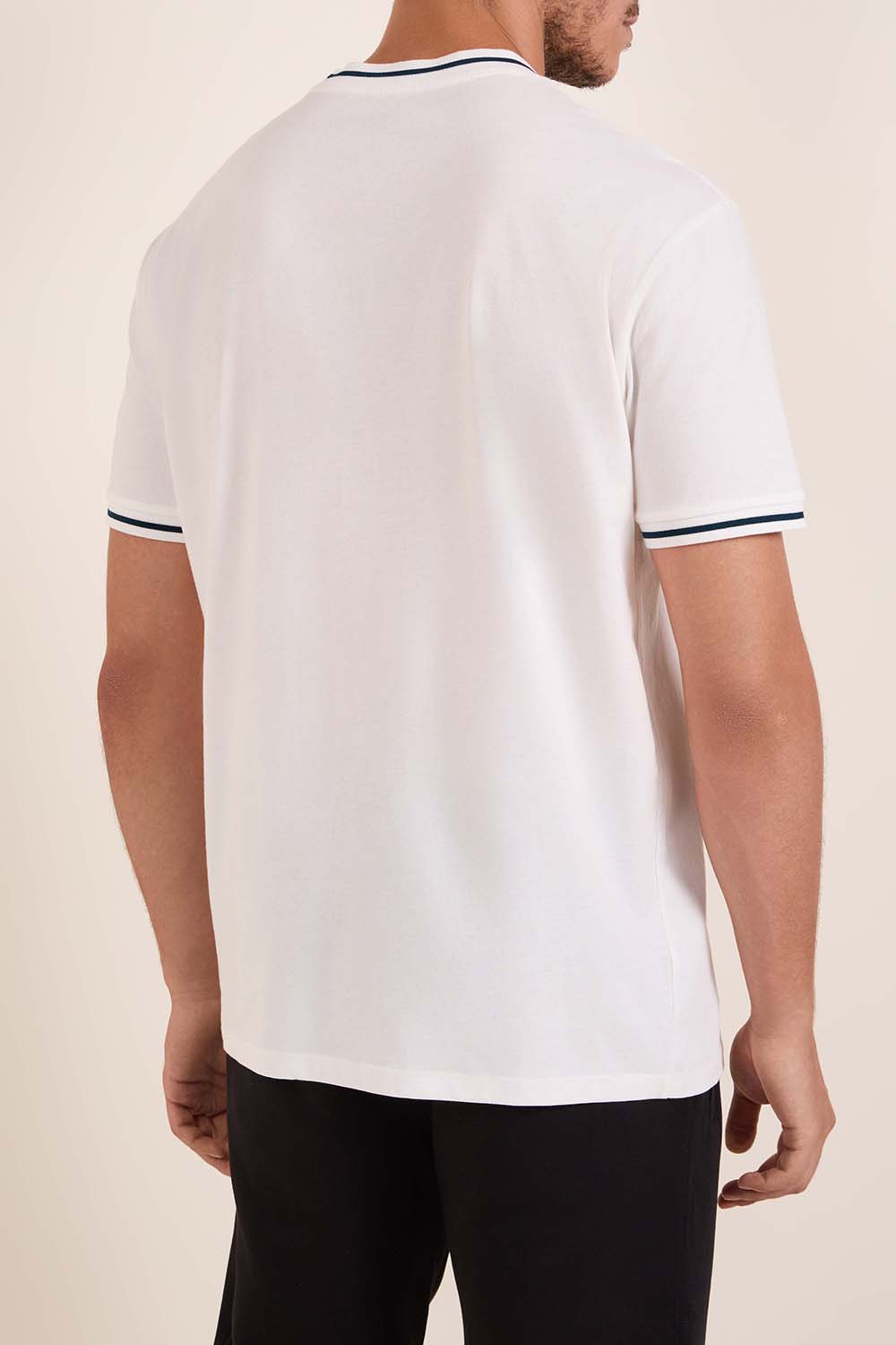 תמונת דוגמן אחורית של חולצת טי