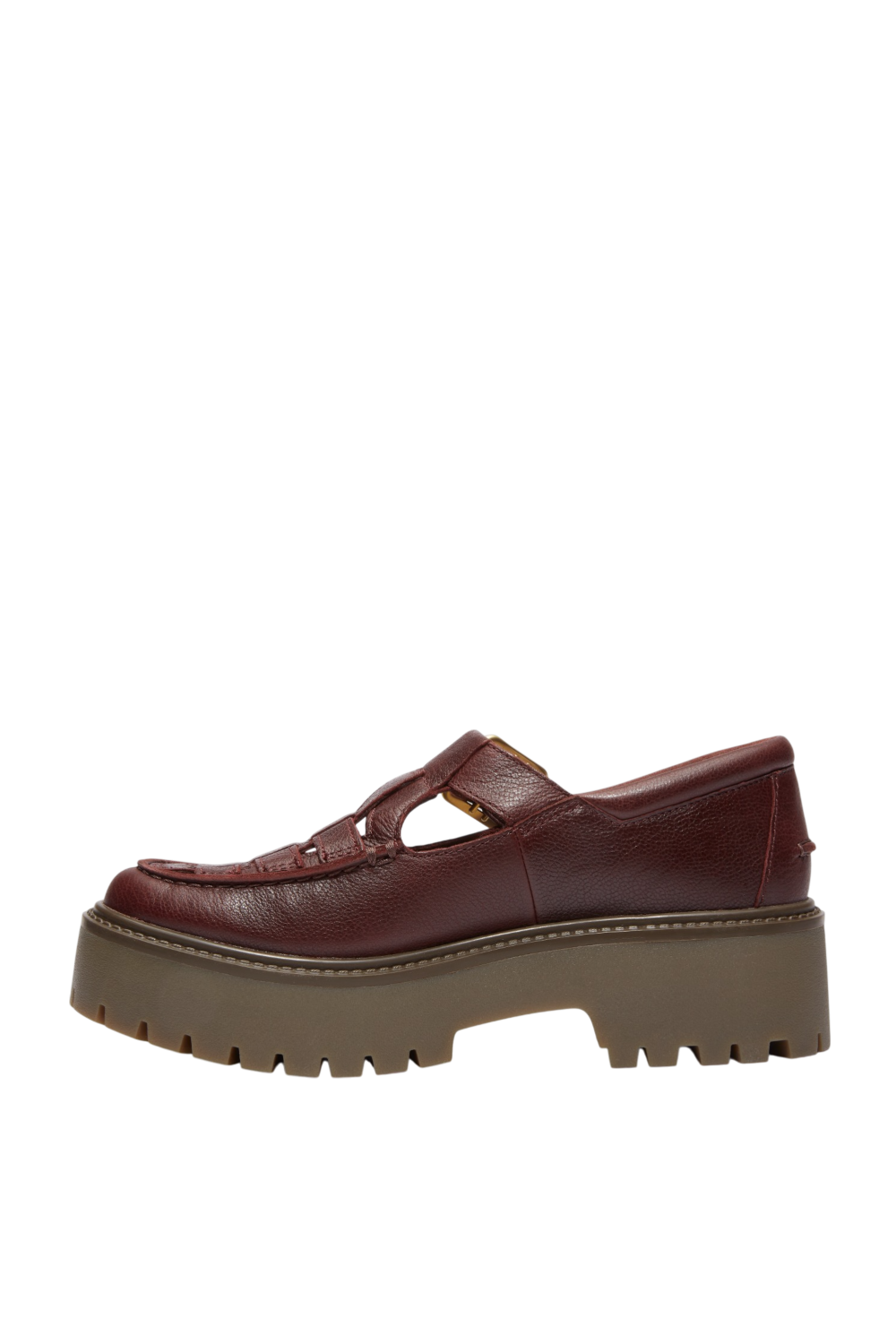 תמונה אחורית של נעלי מוקסינים