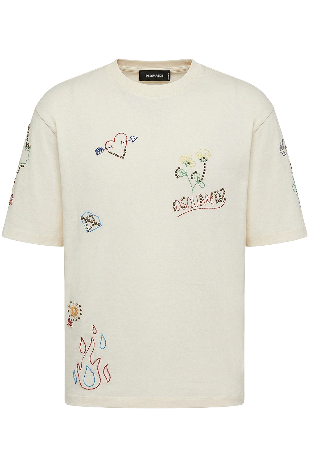 תמונה קידמית של חולצת טי בגזרת אוברסייז