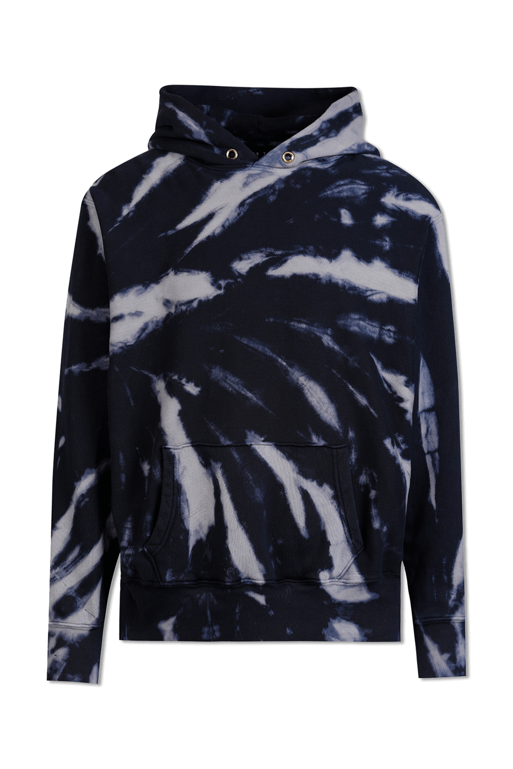 תמונה קידמית של סווטשירט קפוצ'ון טאי-דאי בגווני סגול ונייבי