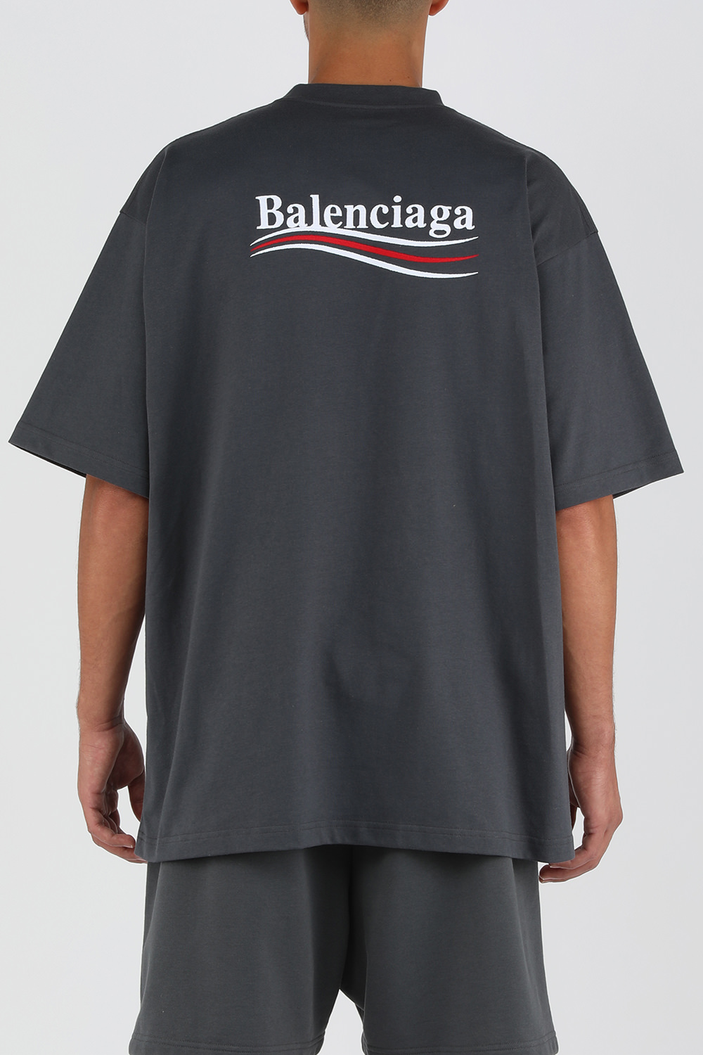 חולצת טי גדולה עם לוגו BALENCIAGA