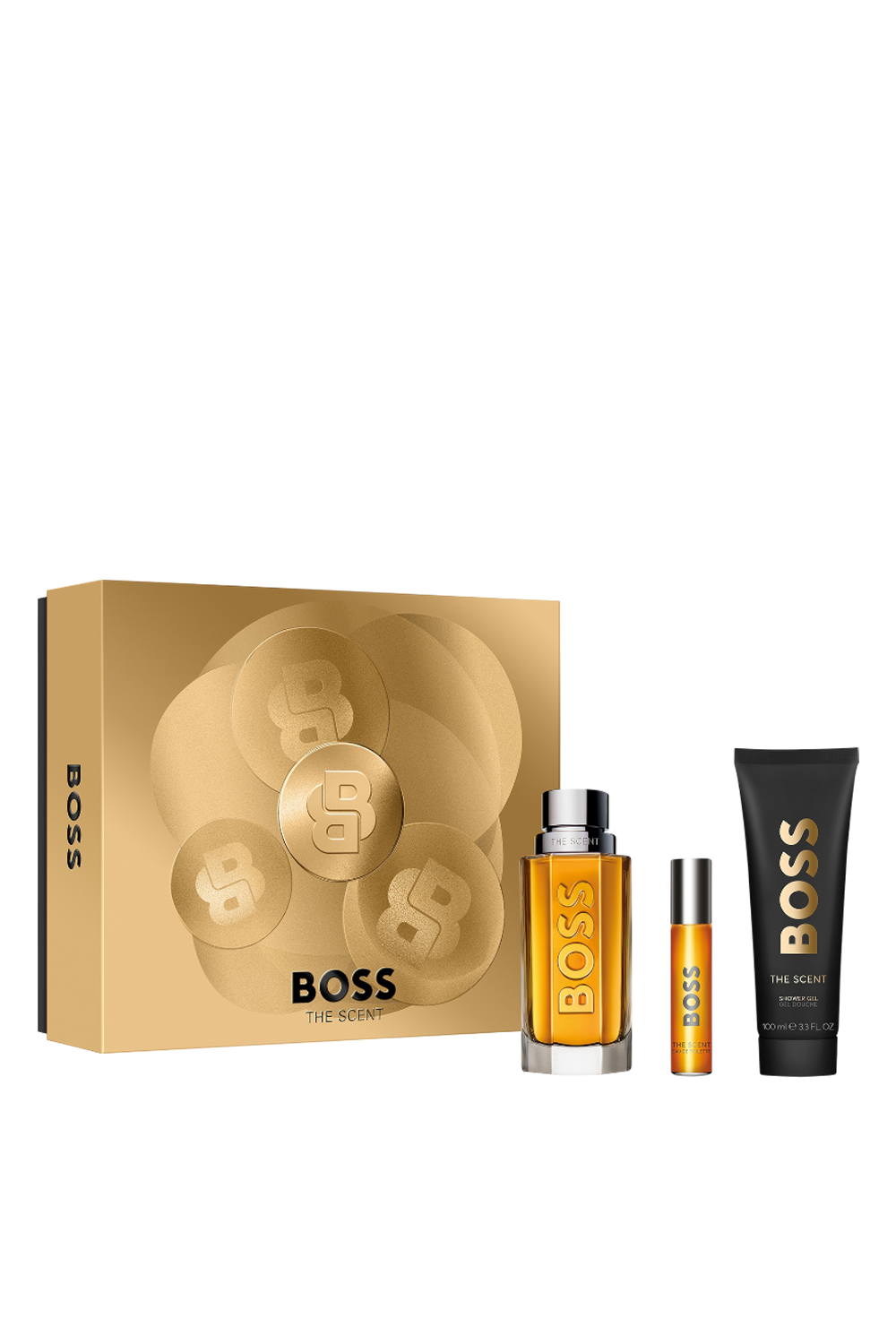 תמונה קידמית של Hugo Boss The Scent EDT 100 ml + EDT 10 ml + Shower Gel 100 ml Set