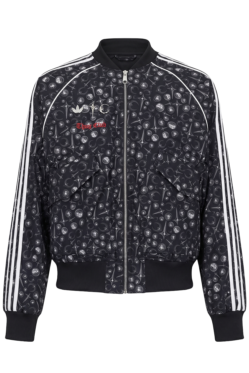 תמונה קידמית של ז'קט טראק אדידס X ת'אג קלאב