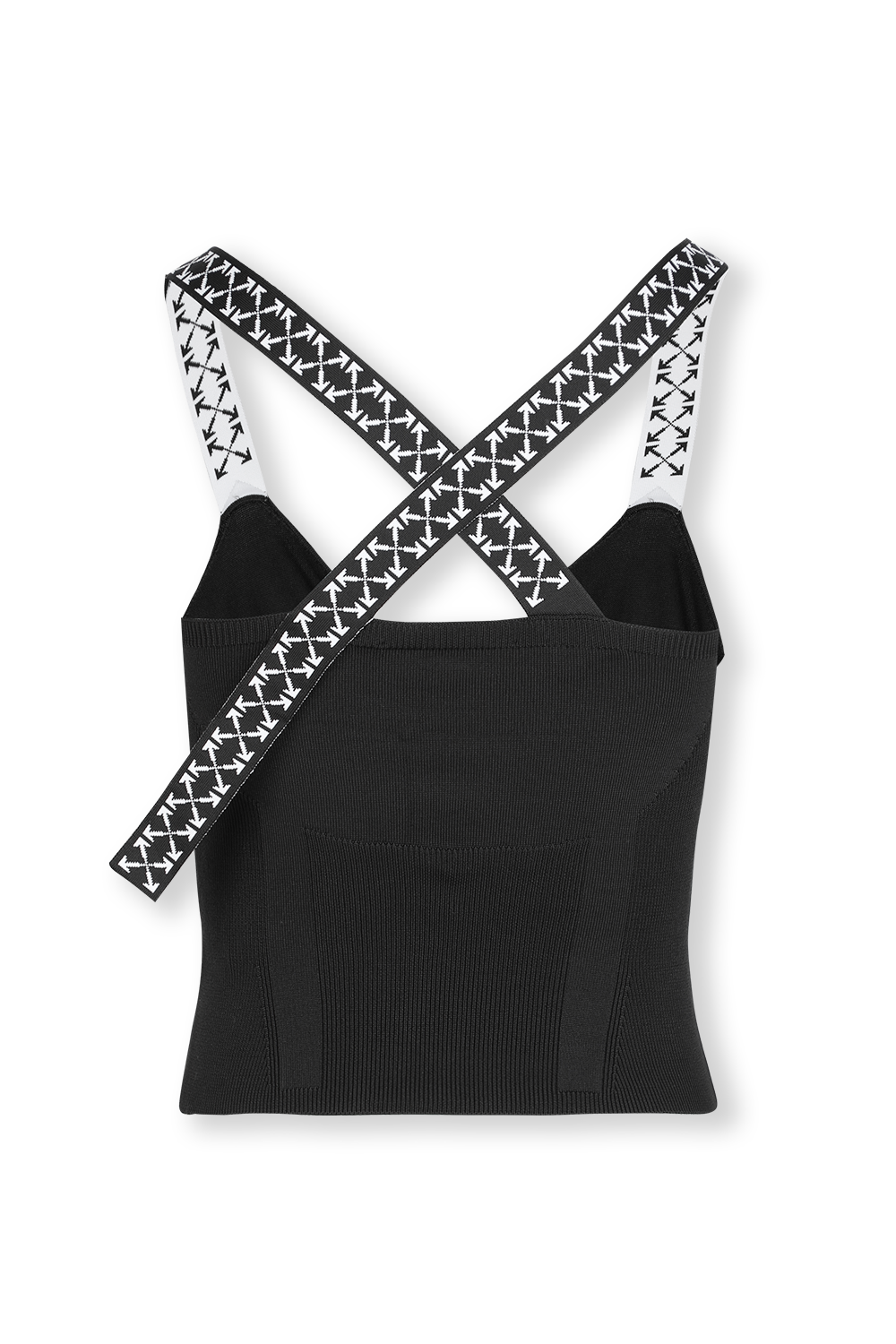 תמונת תקריב של גופייה סרוגה