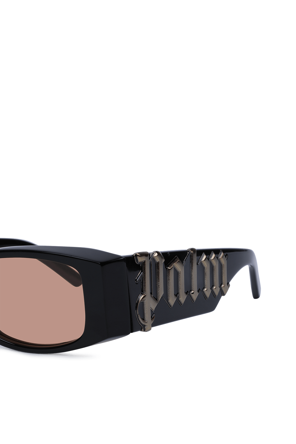 תמונת תקריב של Orange Lenses Sunglasses in Black 