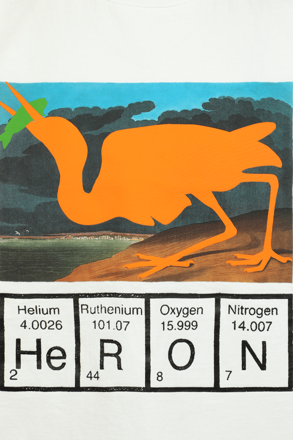 תמונה אחורית של Print T-Shirt in White