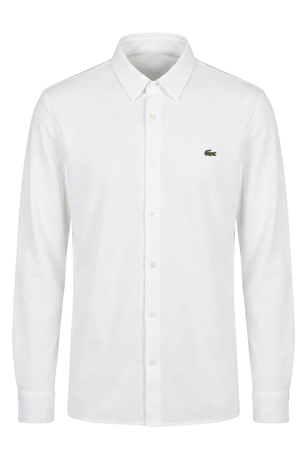 תמונה קידמית של חולצת כפתורים ארוכה