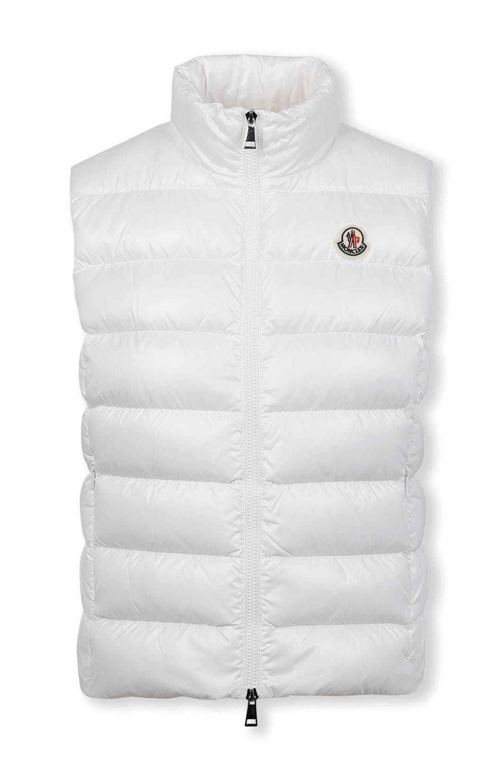 תמונה קידמית של מעיל וסט גאני בגוון לבן