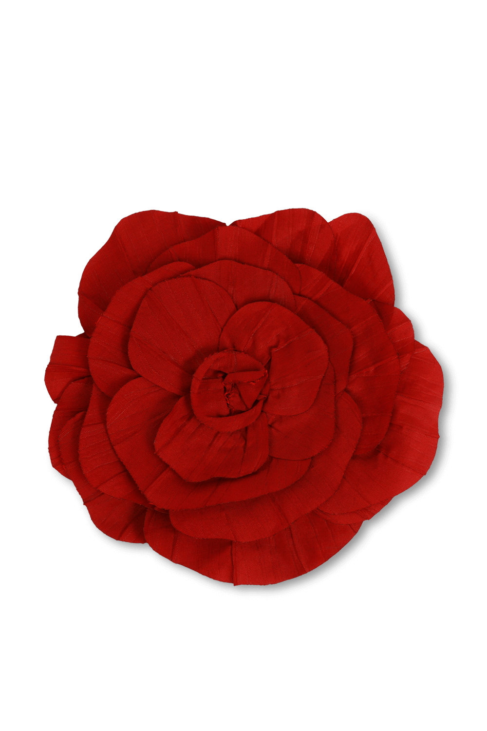 תמונה קידמית של סיכת בד בעיצוב ורד