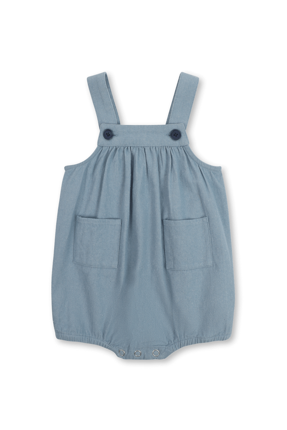 תמונה קידמית של אוברול כותנה קצר - גילאי 3-6 חודשים