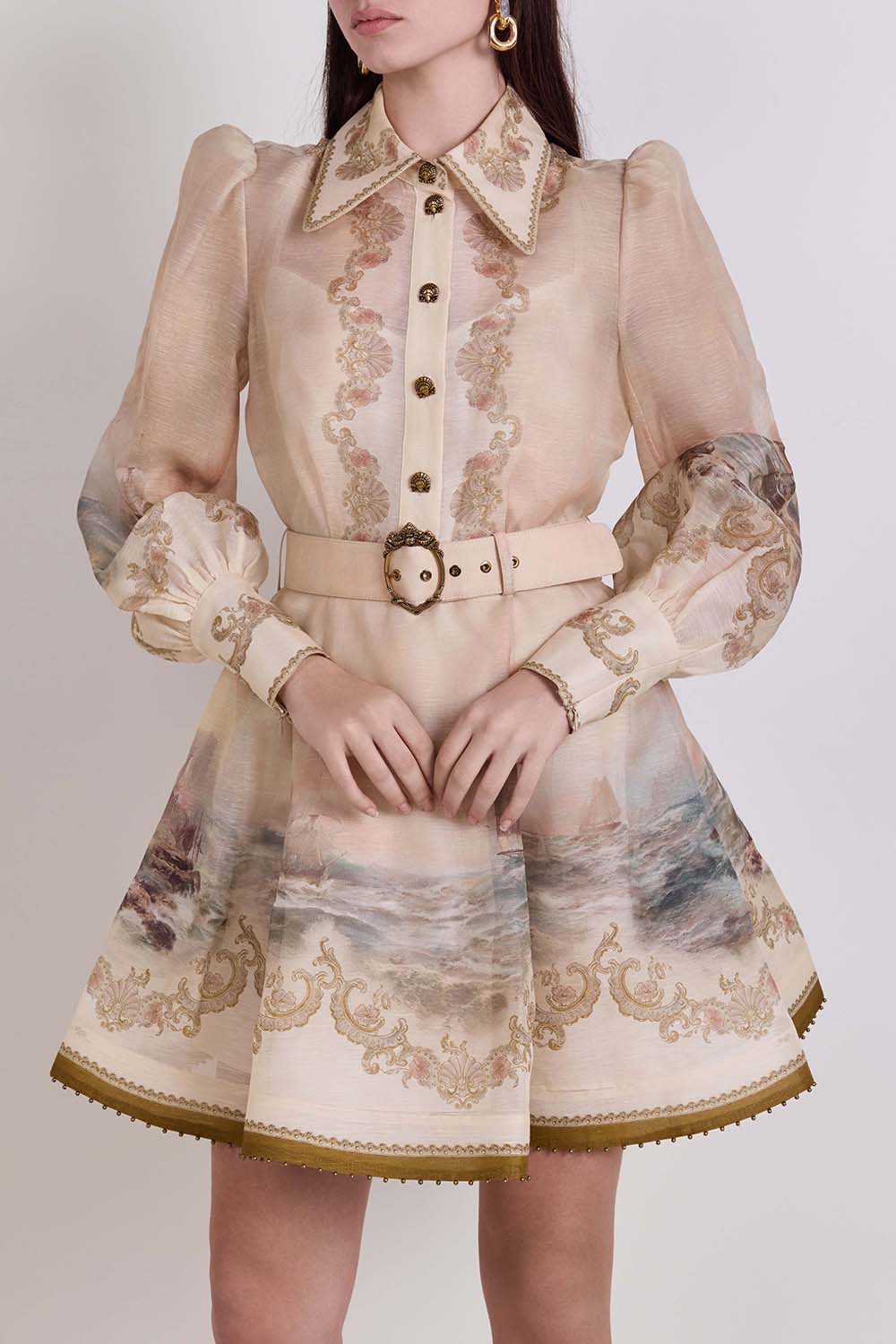 תמונת דוגמן קידמית של שמלת מיני