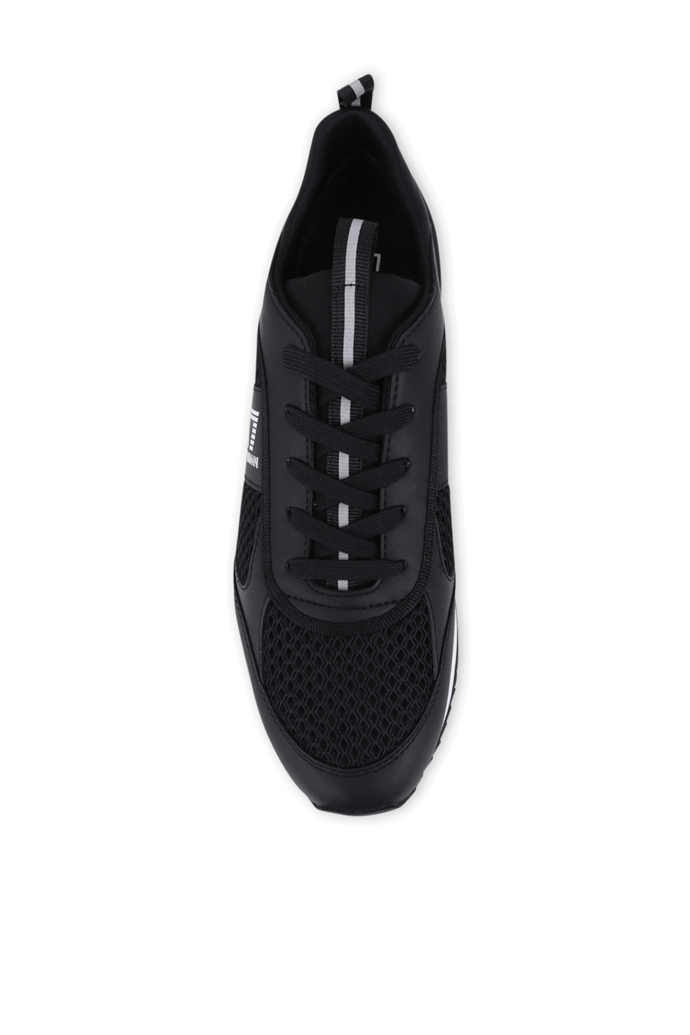 נעלי סניקרס ספורטיביות בגווני שחור ולבן EA7