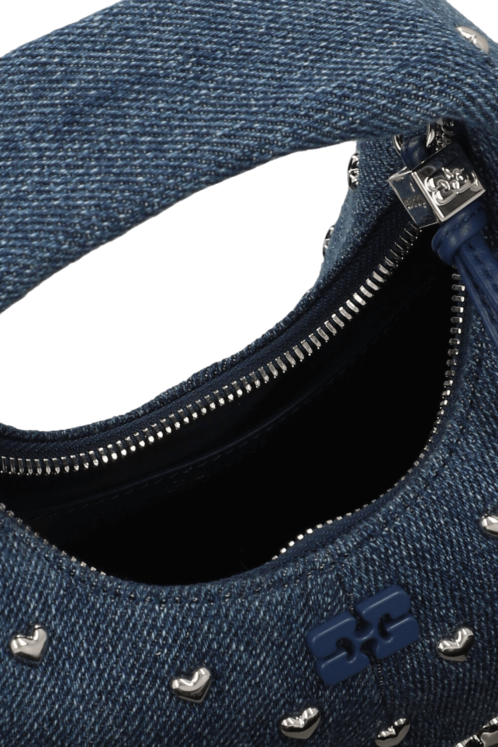 תמונת פנים של תיק יד הובו מיני לבבות