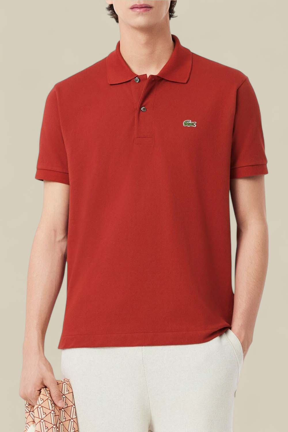 תמונת דוגמן קידמית של חולצת פולו L.12.12 סלים פיט