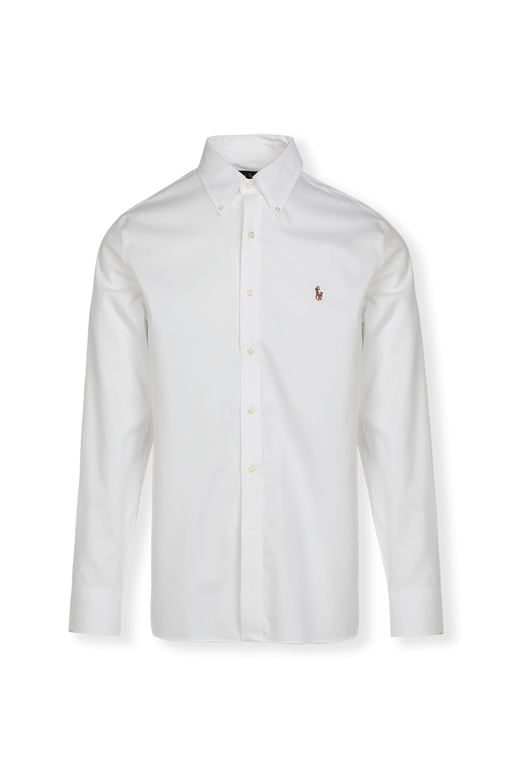 תמונה קידמית של Slim Fit Cotton Shirt in White