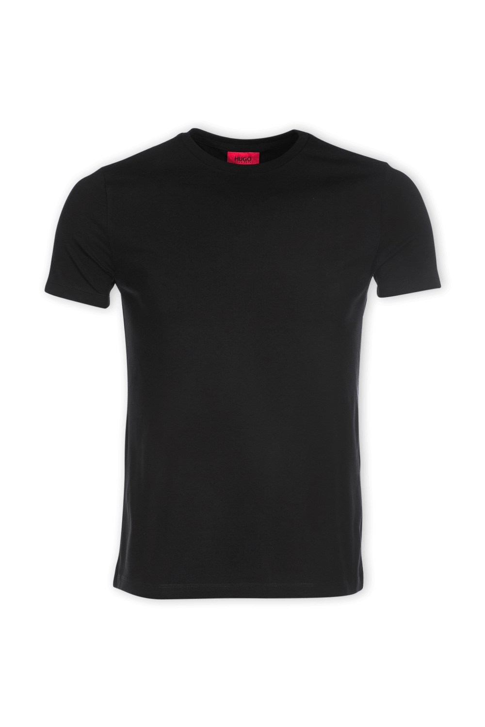 2P Cotton Shirt in Black image number null HUGO