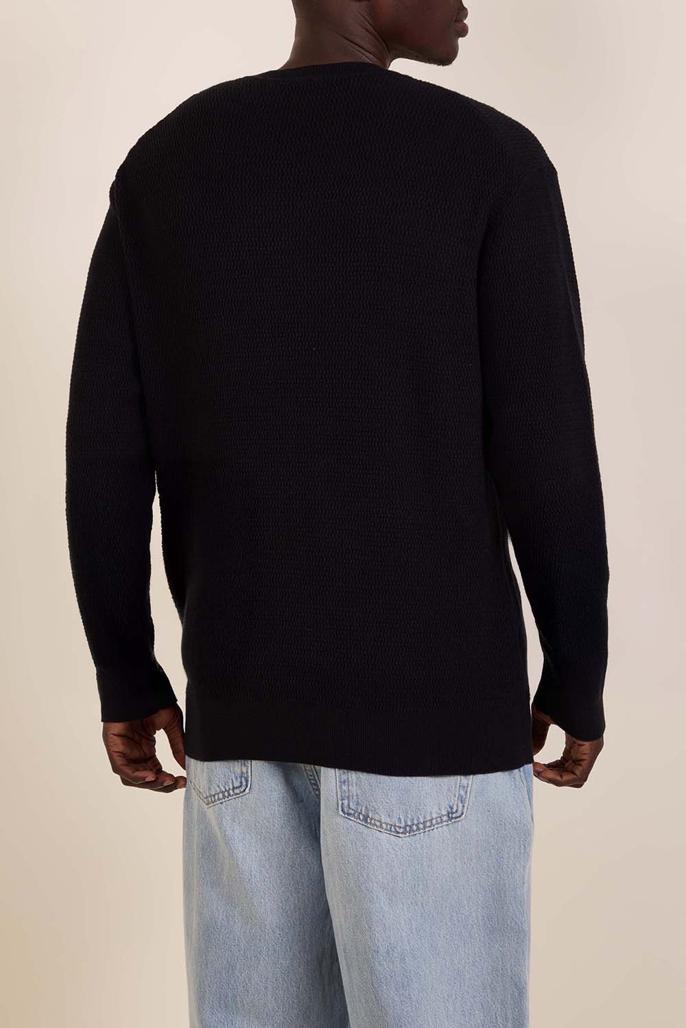 תמונת דוגמן אחורית של סריג כותנה