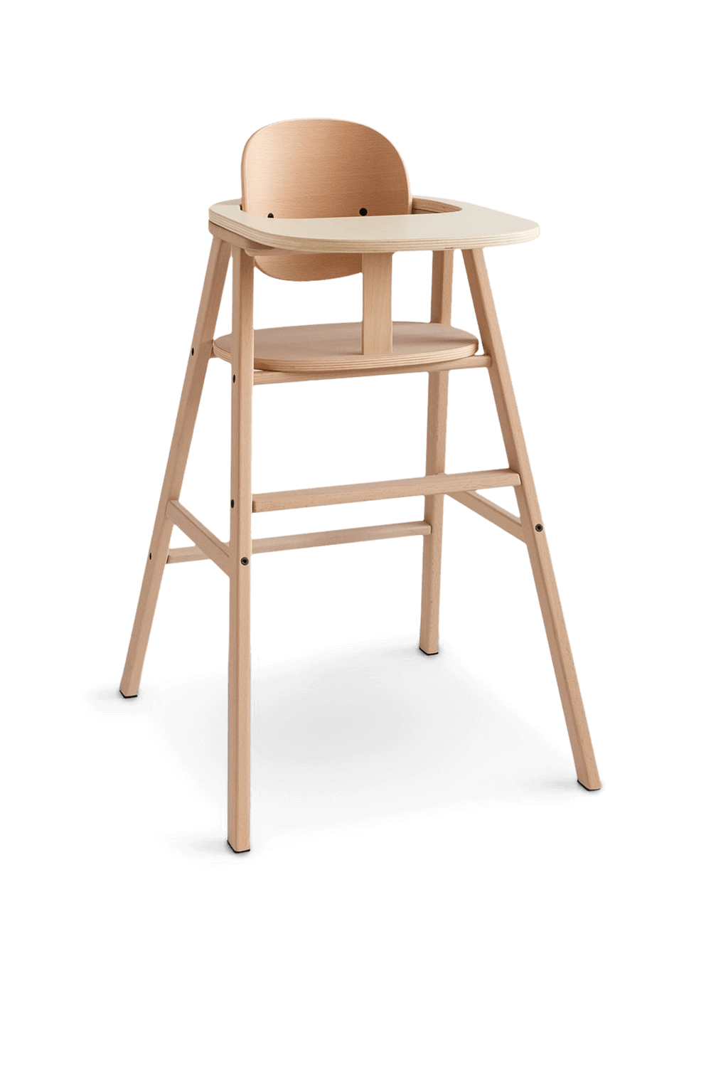 מגש המתחבר לכיסא תינוק מעץ טבעי NOBODINOZ