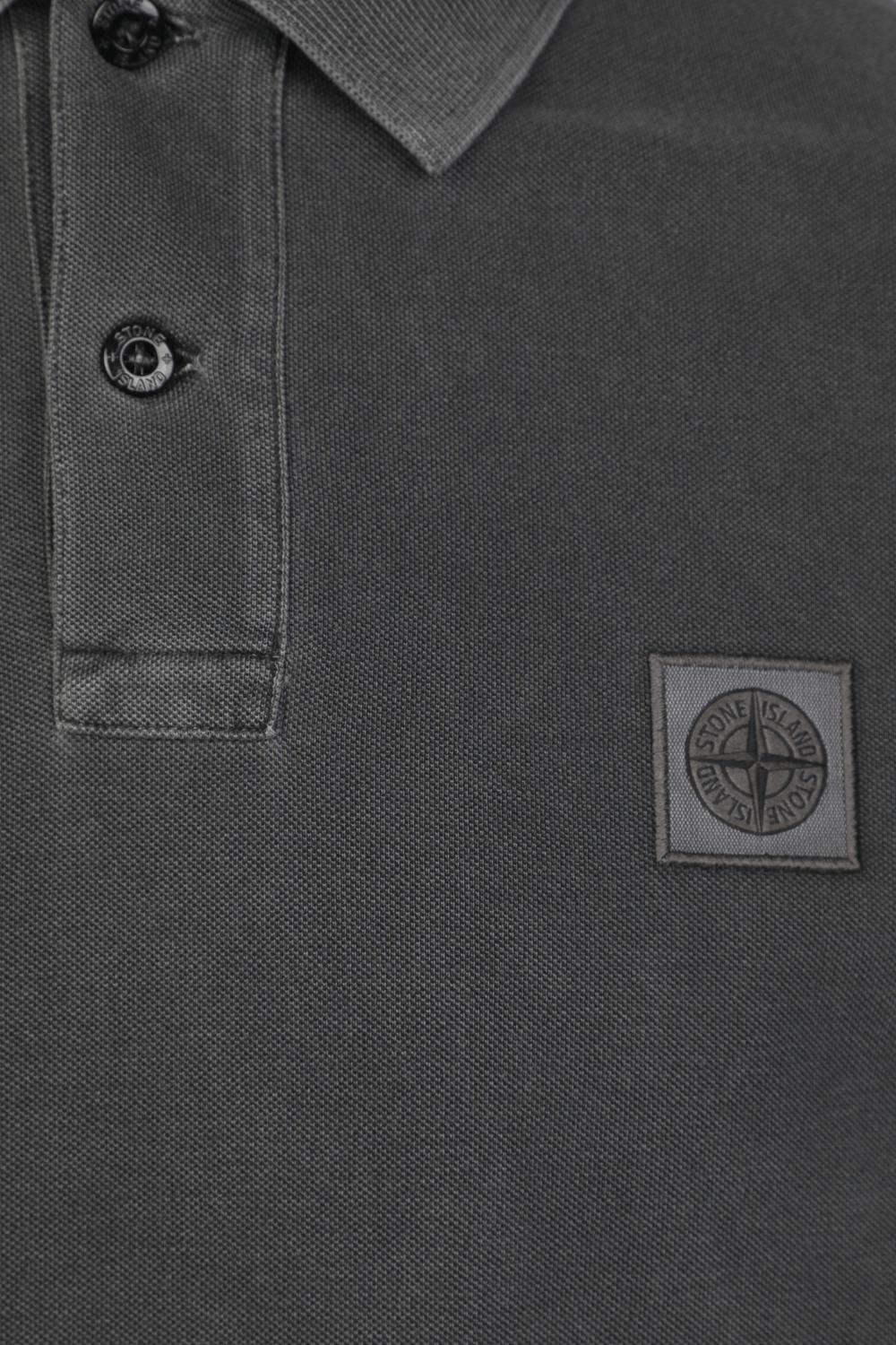 תמונה אחורית של Classic Logo Polo Shirt in Black