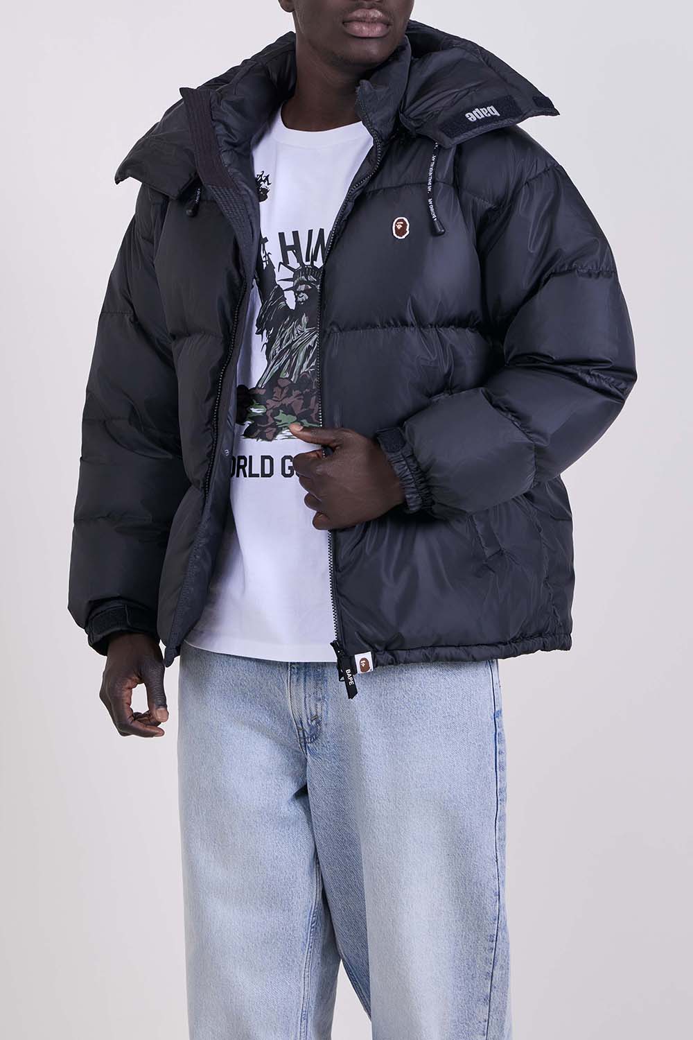 תמונת דוגמן קידמית של מעיל פוך