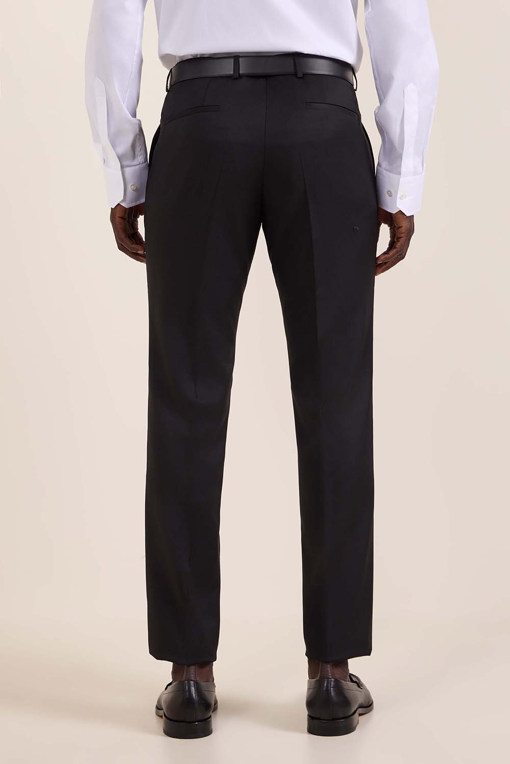 תמונת דוגמן אחורית של מכנסיים ארוכים מחוייטים אקסטרה סלים