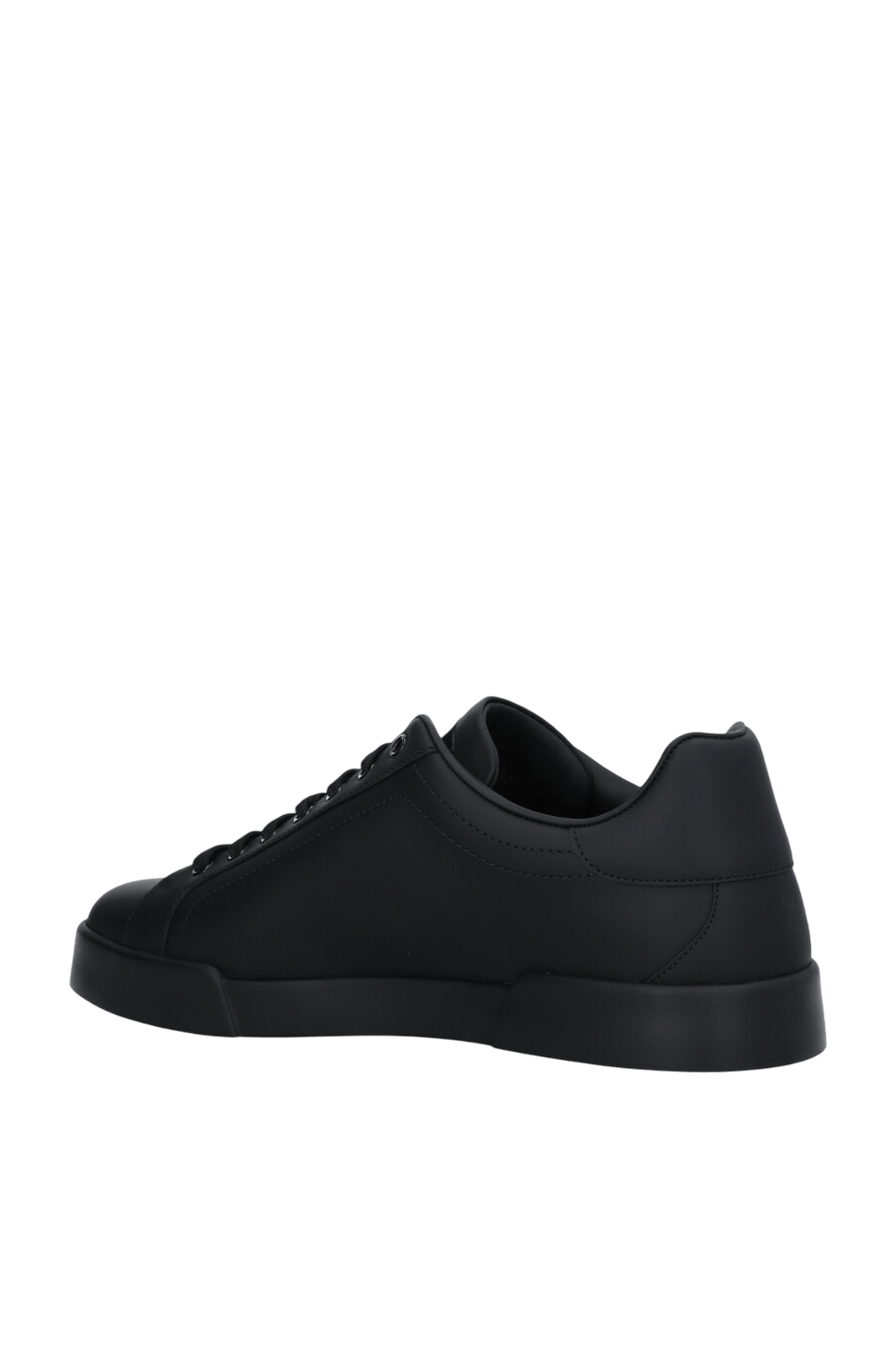 תמונה אחורית של נעלי סניקרס עור