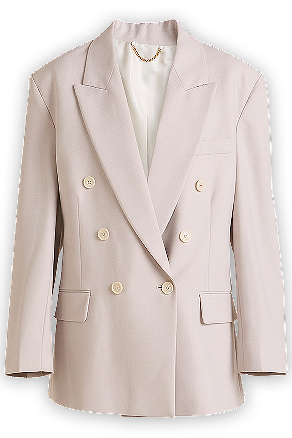 תמונה קידמית של ז'קט מחוייט אוברסייז