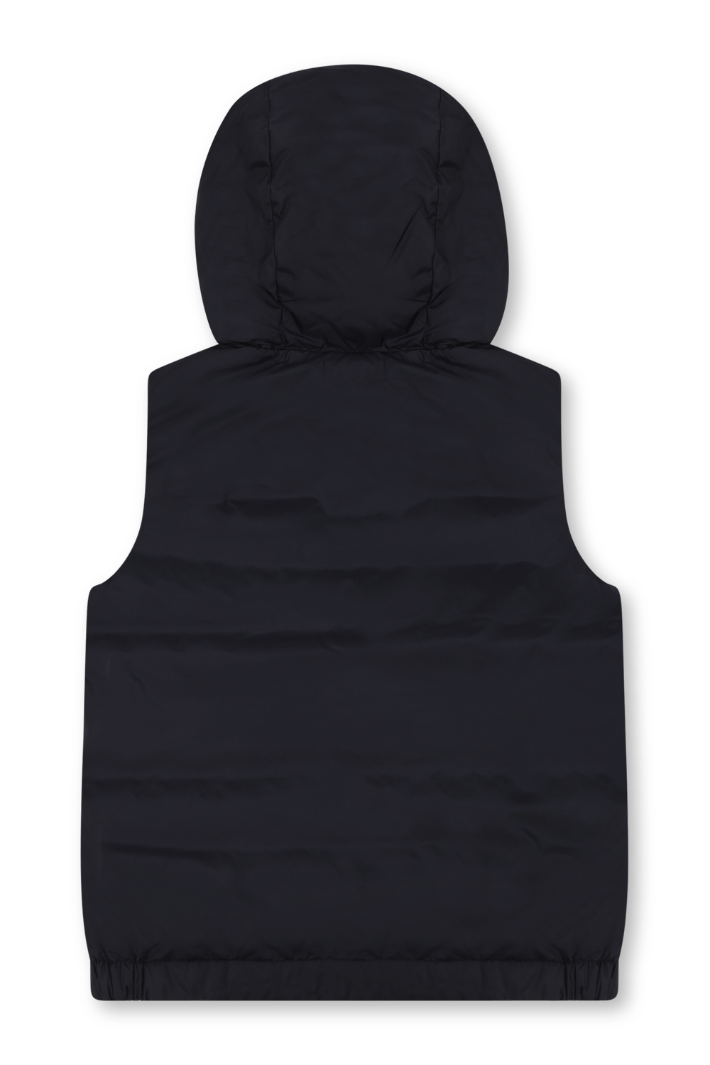 תמונה אחורית של גילאי 12-14 מעיל וסט כחול עם כובע