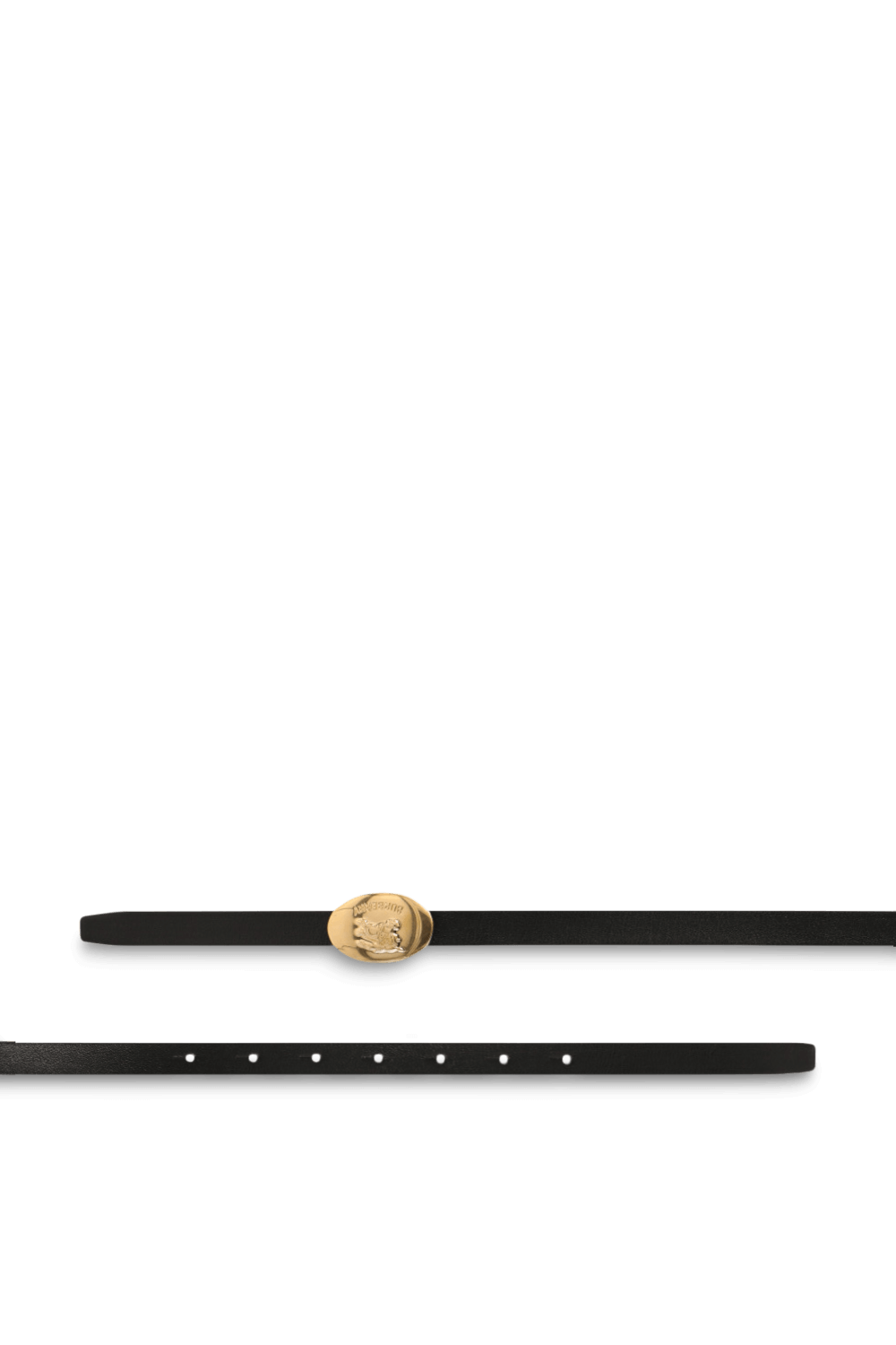 תמונת תקריב של חגורת עור דו צדדית