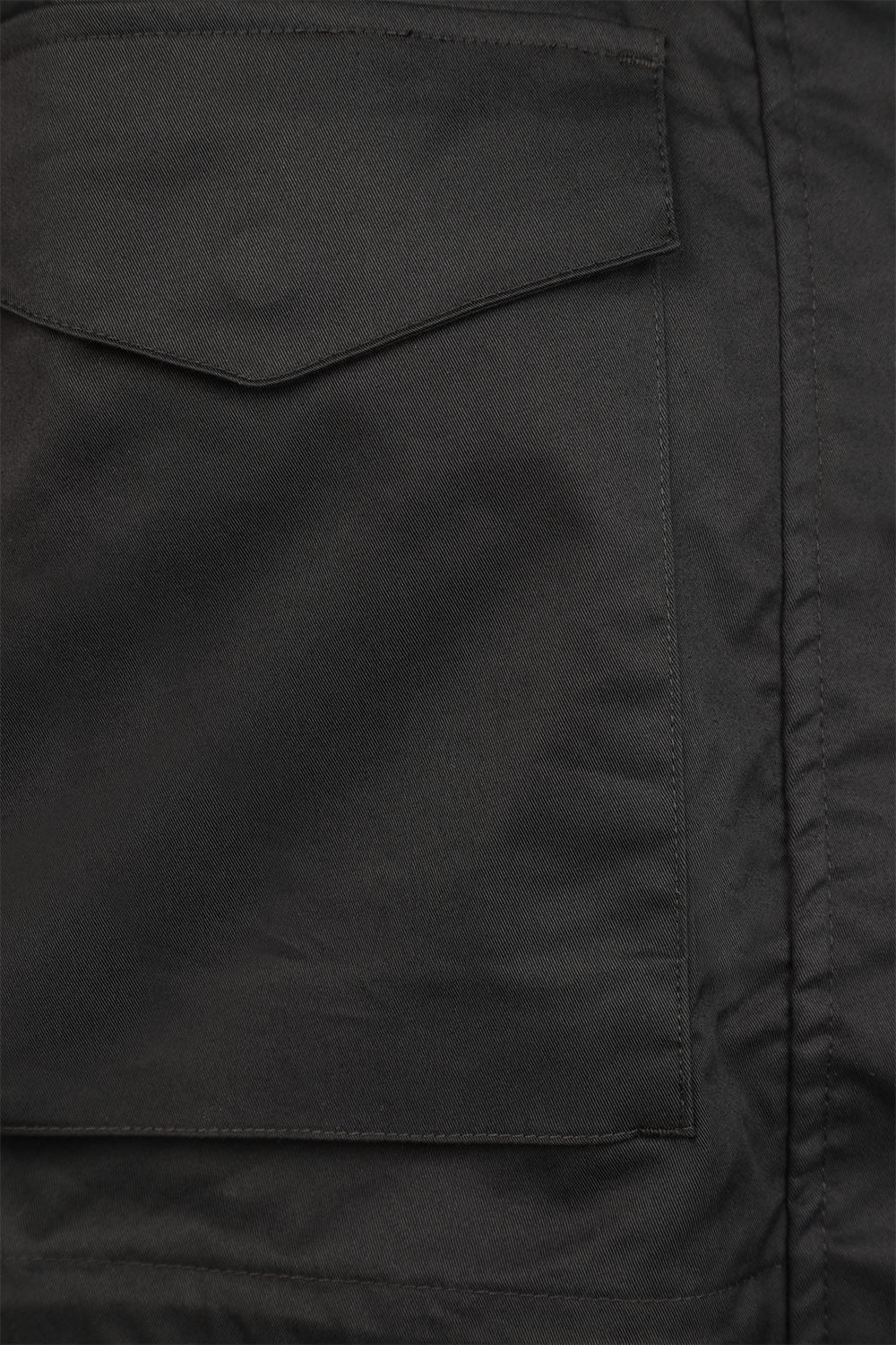 תמונה אחורית של מעיל דק אסנטיאל קולקשן בגוון שחור