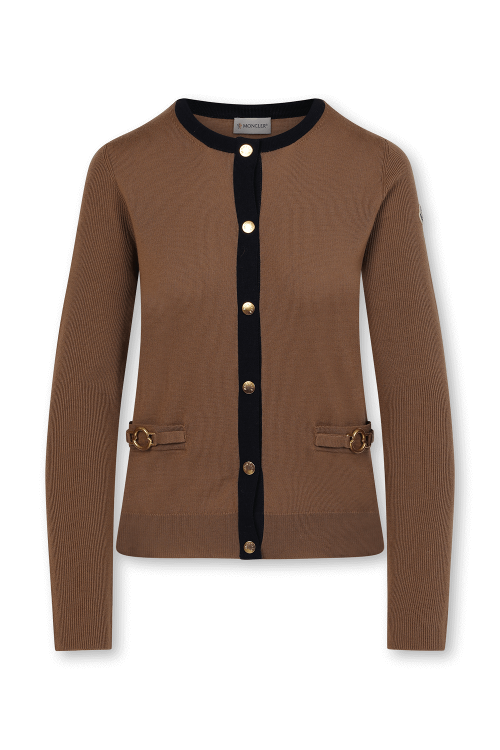 תמונה קידמית של קרדיגן צמר קלאסי