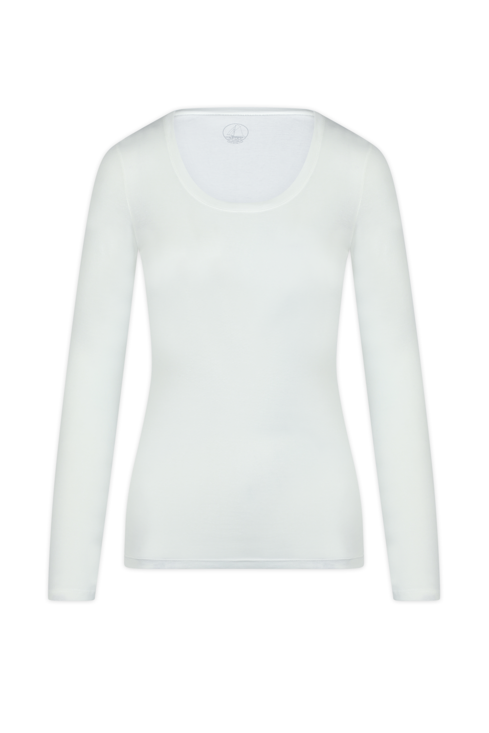 חולצת טי ארוכה בגוון לבן PETIT BATEAU