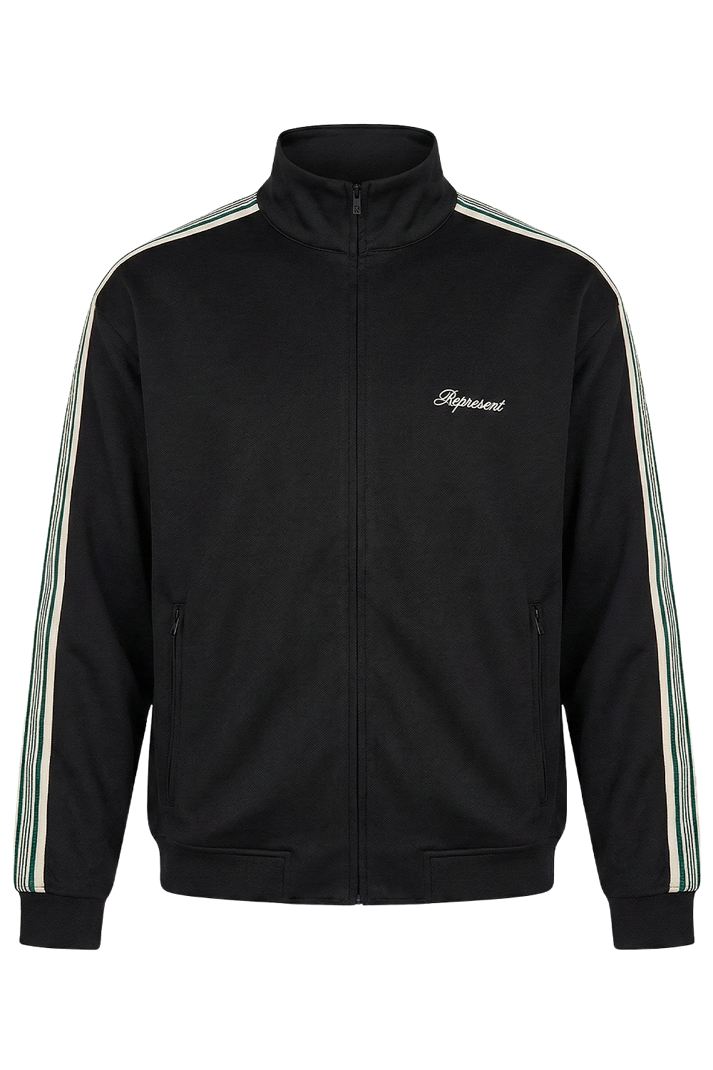 תמונה קידמית של סווטשירט עם רוכסן