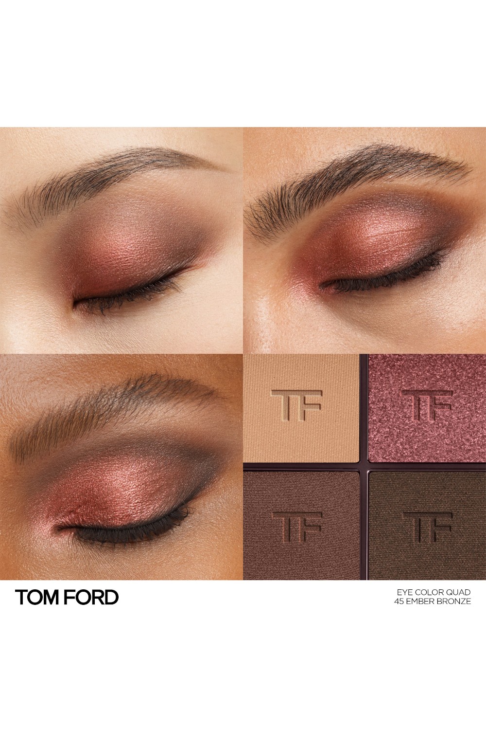 תמונת תקריב של EYE COLOR QUAD CREME 45 Ember Bronze