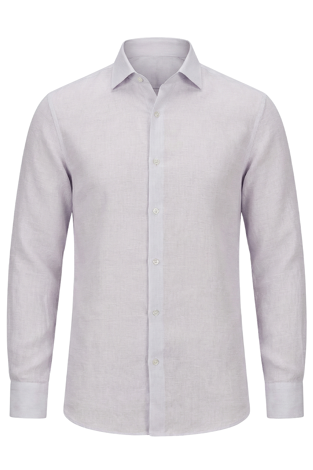 תמונה קידמית של חולצה מכופתרת בגזרת סלים