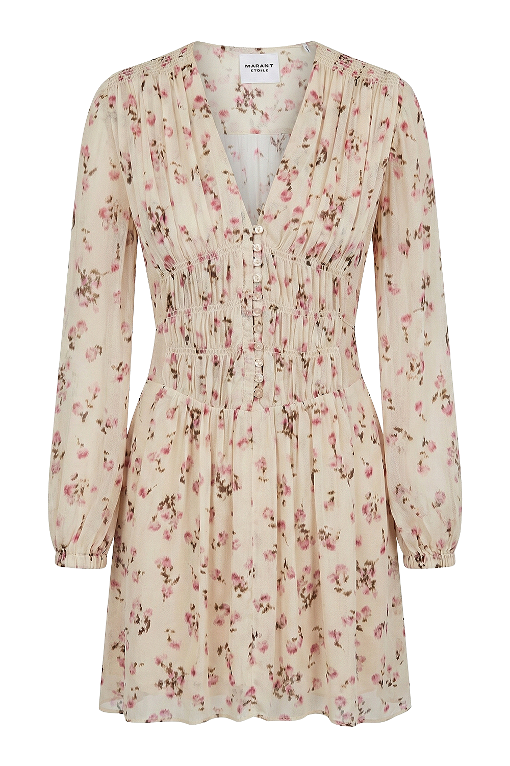 תמונה קידמית של שמלת מיני פרחונית