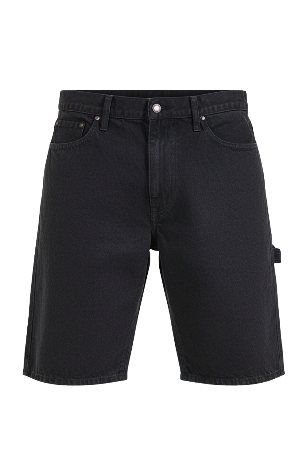 תמונה קידמית של מכנסי ג'ינס קצרים