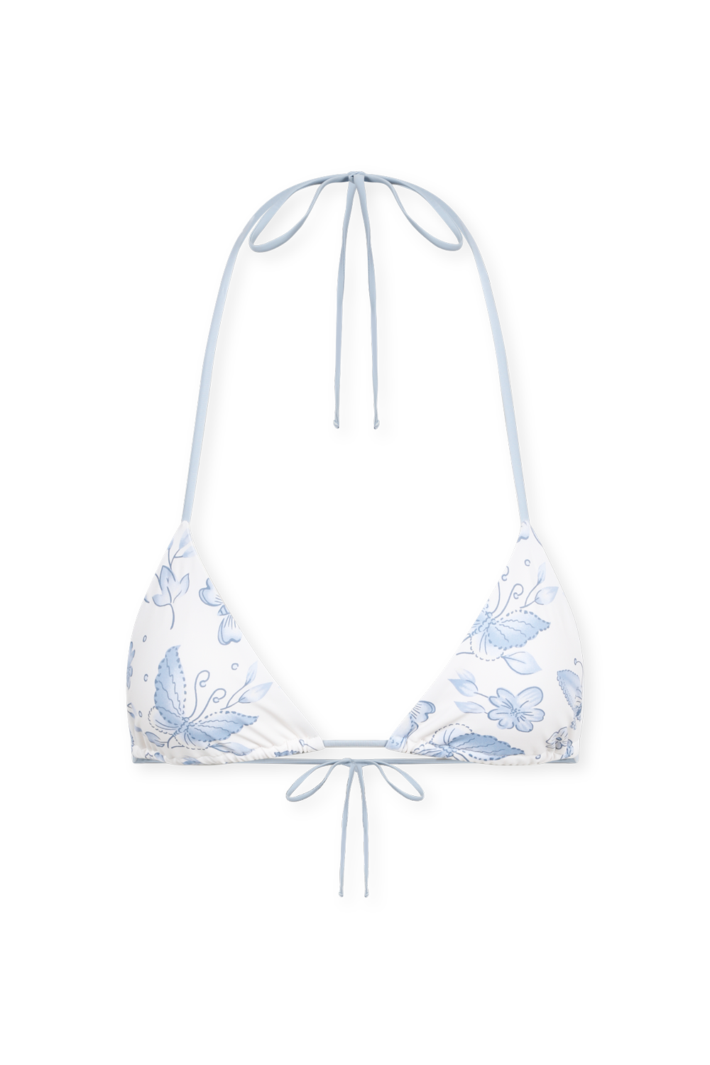 תמונה קידמית של חזיית משלושים ניק עם הדפס פרחים