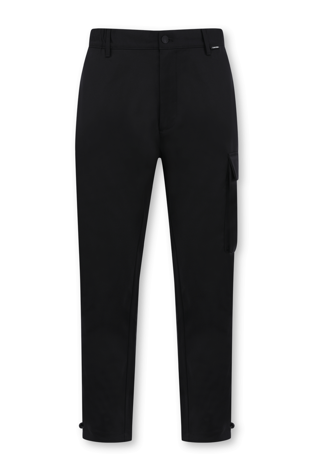 תמונה קידמית של מכנסיים מחויטים שחורים