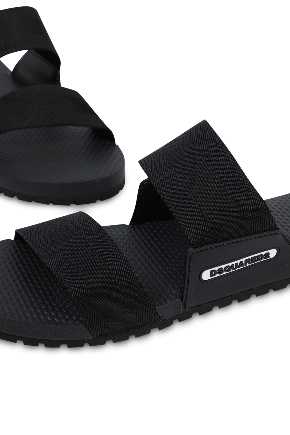 DSQUARED Slide Sandals in Black DSQUARED2