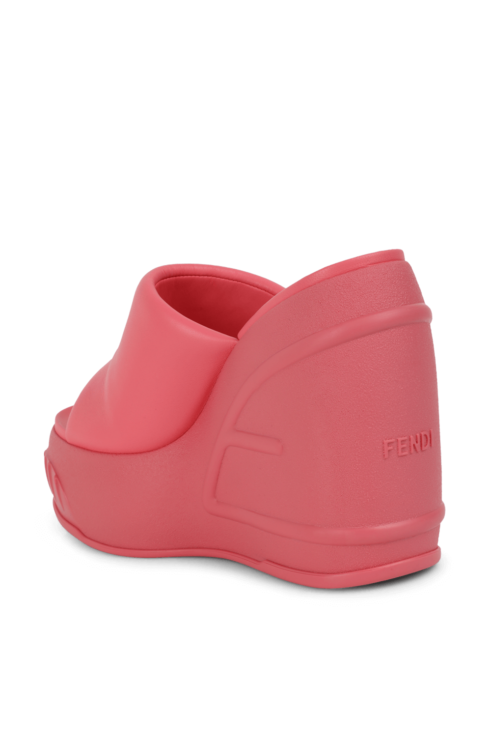 תמונה אחורית של כפכפי סליידס פלטפורמה